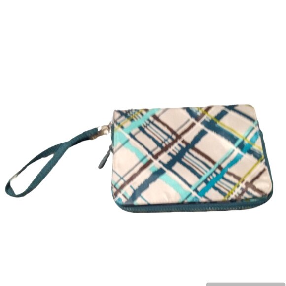 Thirty One Perfect Pet Wristlet RETIRED Sea Plaid Portable Pet Bowl NWOT - Picture 3 of 4